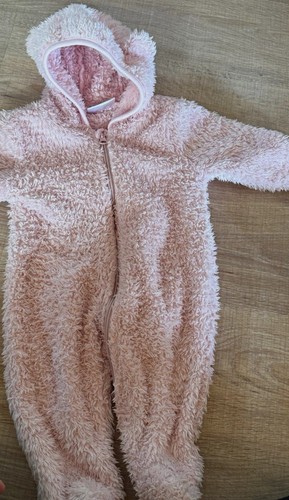 Baby teddyanzug fleece rosa - teddyanzug,