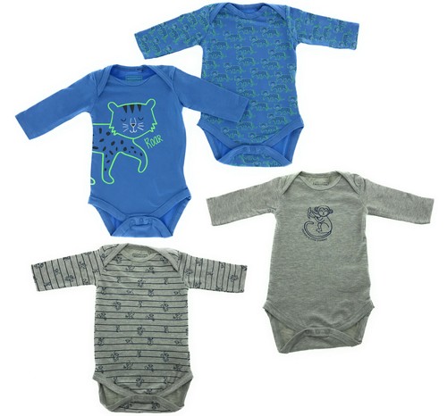 4er set baby - langarm, body